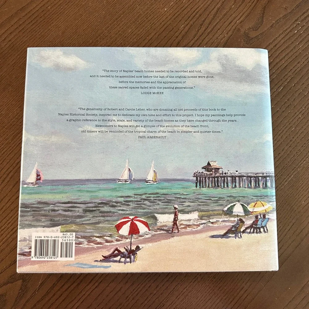 Naples Beach Homes Robert Carole Leher Paul Arsenault Hardcover 2015 1st Edition
